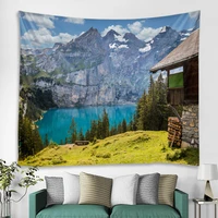 forest cabin background tapestry curtain wall covering nordic boho hippie wall background decoration tapestry curtain bedroom li