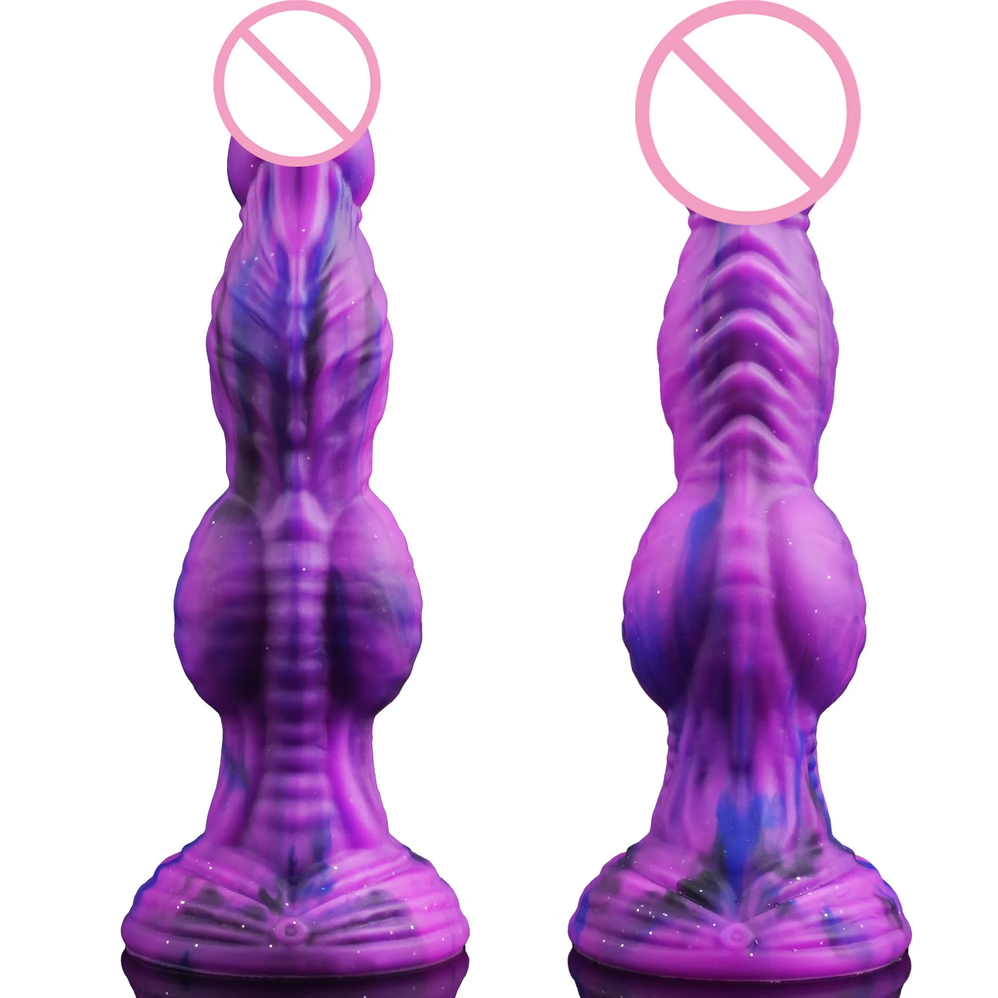 Фаллоимитатор Monster Big Knot реалистичный огромный пенис на присоске член для