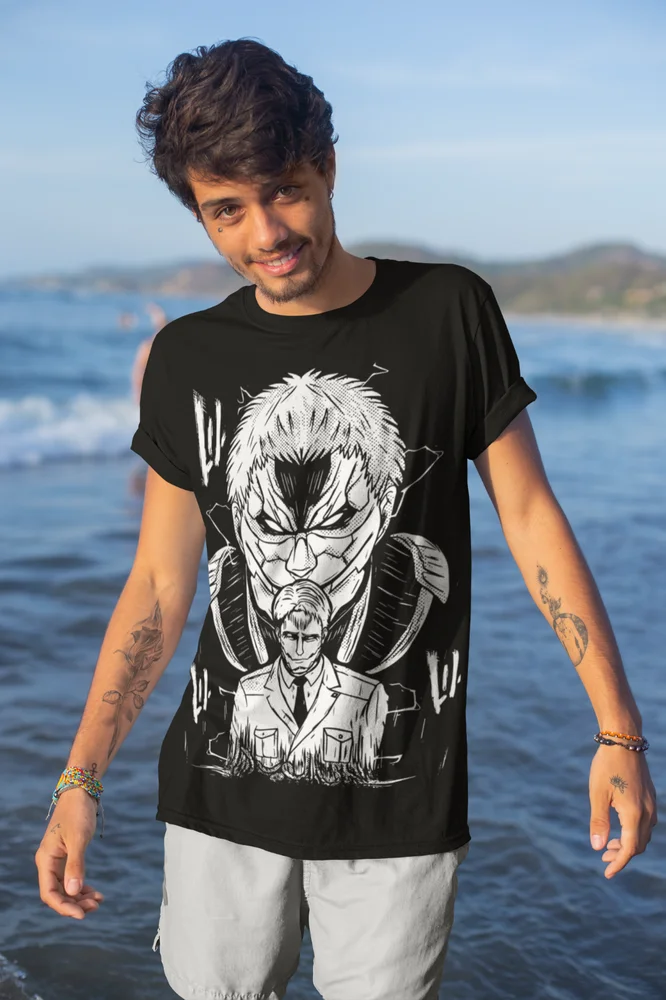 Мягкая футболка с рисунком из аниме атака на Титанов