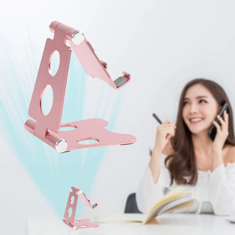 2022 New Arrivals Compact Folding Mobile Phone Holder Universal Portable Smartphone and Tablet Stand Home Office Lazy Bracket