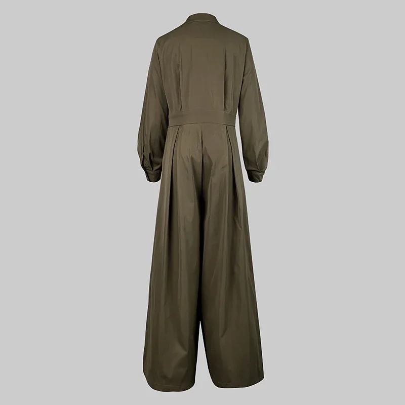 Beautyblue женский элегантный комбинезон с v-образным вырезом модные свободные брюки