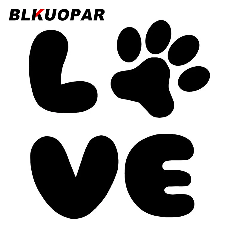 

BLKUOPAR Animal Love Funny Car Stickers Occlusion Scratch Waterproof Decal Personality Car Styling Bumper Refrigerator Graphics