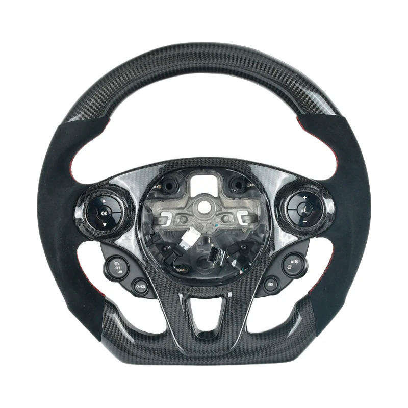 

Спортивное Рулевое колесо из углеродного волокна под заказ, алькантара, кожаная, совместимая с Mercedes-Benz Smart Fortwo Forfour 2016-2020