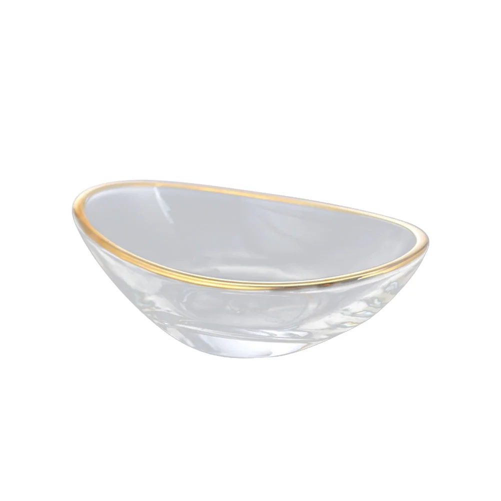 

Прозрачная стеклянная тарелка для соуса, чаша для приправ, маленькие чаши для соуса