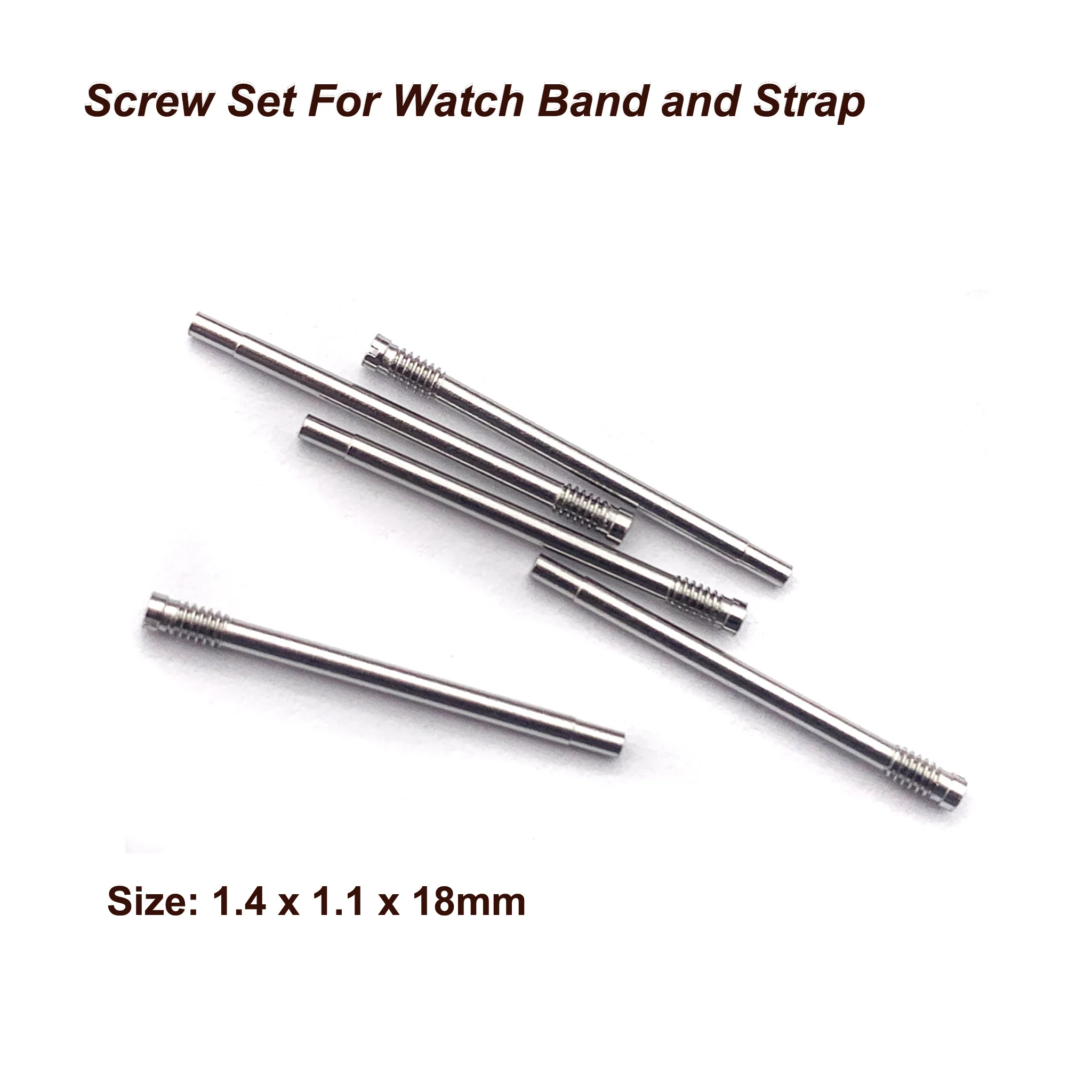 Screw Tube Rod for Metal Watch Band 50pcs 10 sizes Stainless Steel  Repair Tools Watch Parts 8.5mm - 26mm Free Shipping