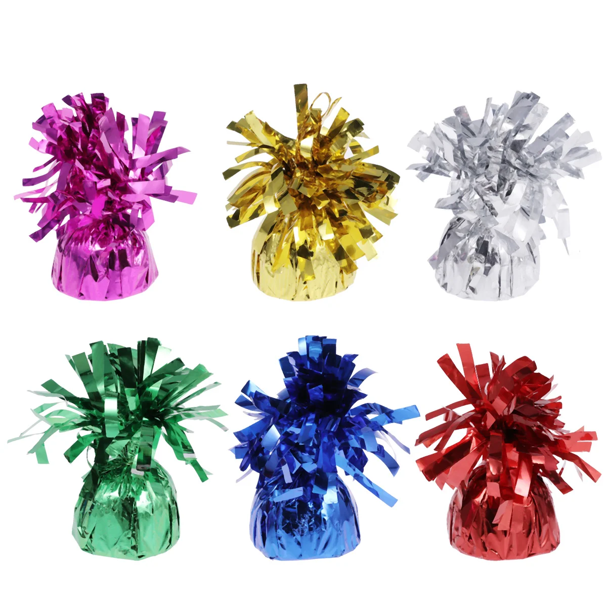 

6pcs Coloured Balloon Weight Birthday Party Balloon Pendants Blocks Gravity Blocks Balloon Accessories