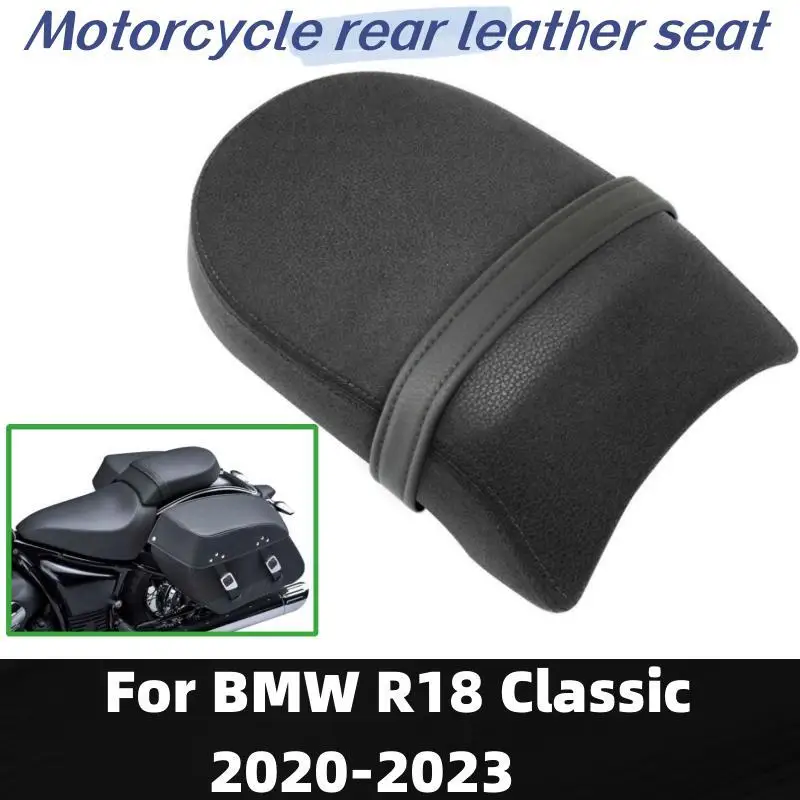 

Motorcycle Seat Passenger Seat Rear Pillion Saddle Black Flat Cushion For BMW R18 100 Years R 18 Classic 2020 2021 2022 2023