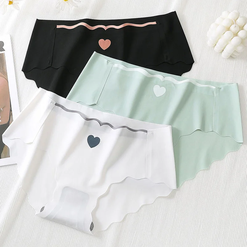 

Трусики-невидимки женские бесшовные, ультратонкое нижнее белье со средней посадкой, однотонные удобные, из ледяного шелка