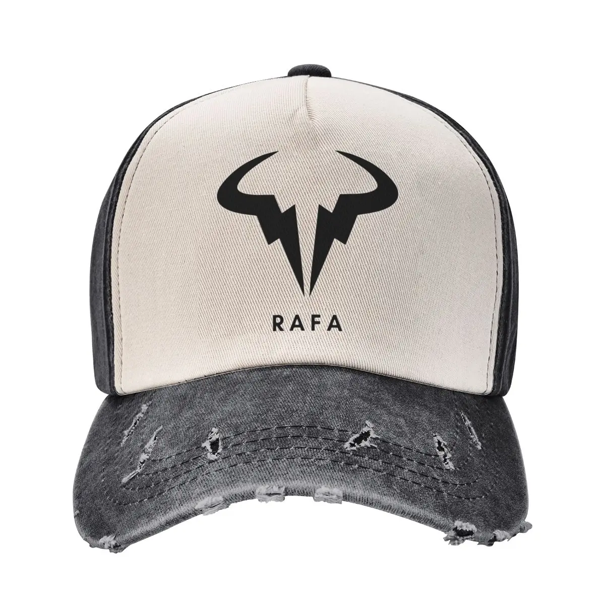 

Best Seller Rafa Nadal Logo Baseball Cap Stuff Vintage Distressed Denim Sun Cap for Men Women Outdoor Workouts Adjustable Fit