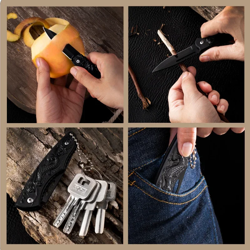 Уличный портативный складной карманный нож брелок подвеска дорожный инструмент