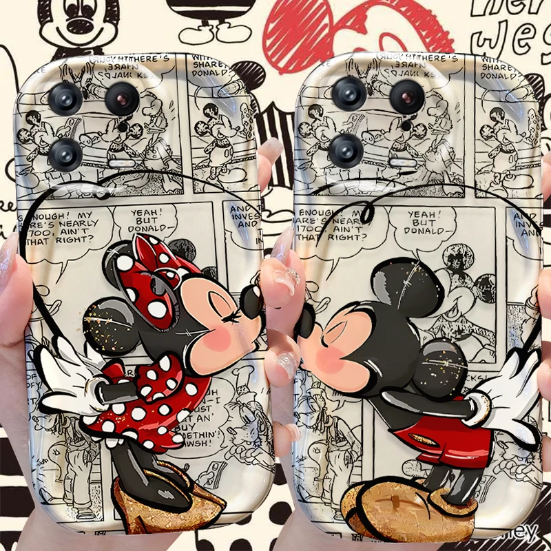 Чехол с волнистыми краями для влюбленных Микки и Минни Xiaomi Mi 13 12 11i 5G Pro Lite POCO X5 X4 X3 X2