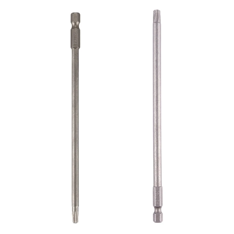 

1Pcs 1/4 Inch Hex Shank 4Mm Tip T25 Torx Security Screwdriver Bit Gray & 1Pcs150mm Long Hex Shank T30 Torx Security Screwdrivers