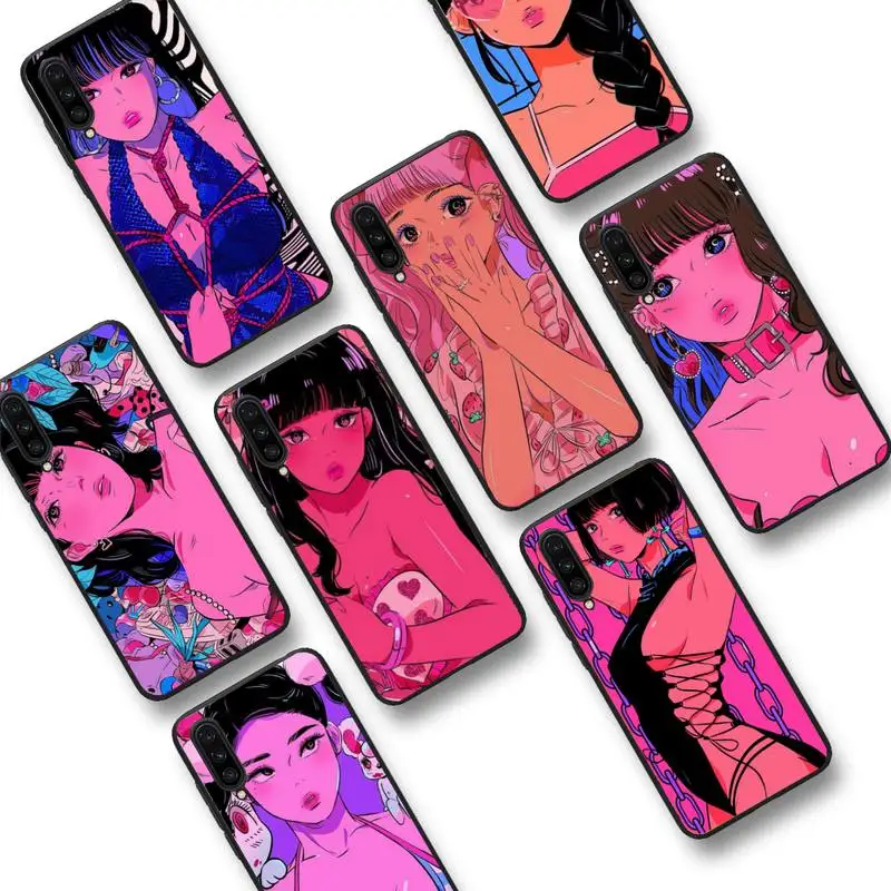 

Pink girl Phone Case for Redmi 8 9 9A for Samsung J5 J6 Note9 for Huawei NOVA3E Mate20lite cover