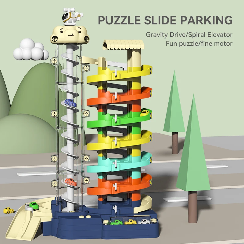 

Игрушка для парковки, модель электрического автомобиля, строительные блоки, детская игрушка «сделай сам» для просвещения, подарок на день р...