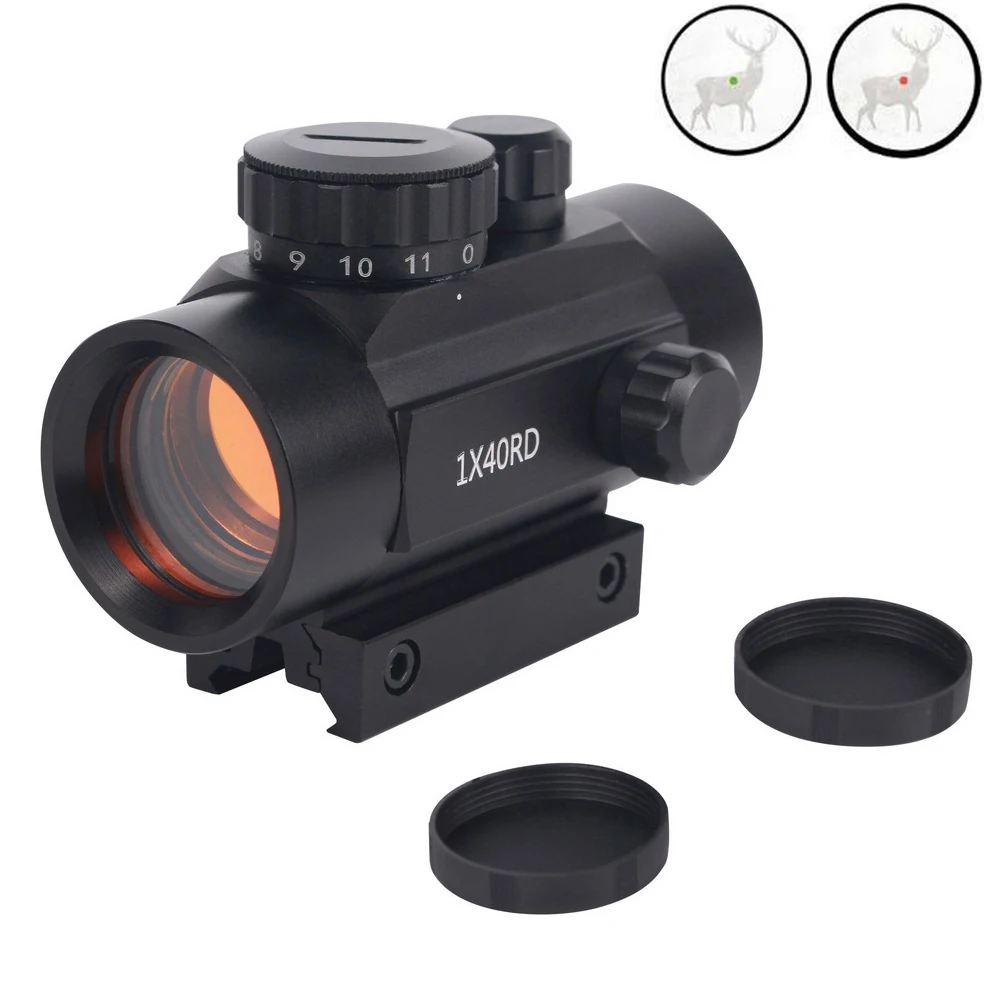 

Tactical 1X40RD Holographic Optical Sight Airsoft Red Green Dot Sight Optics Hunting Scope Fit 11mm 20mm Rail Mount Collimator