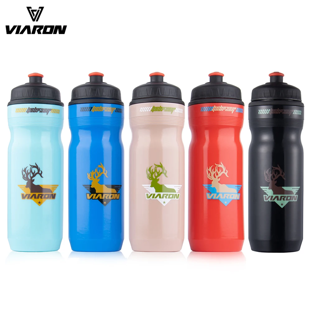 

VIARON 700ML Large-Caliber Bicycle Water Bottle Squeeze Out Water Leak-Proof Outdoor Sports Fitness Water Cup Plastic Water Cup