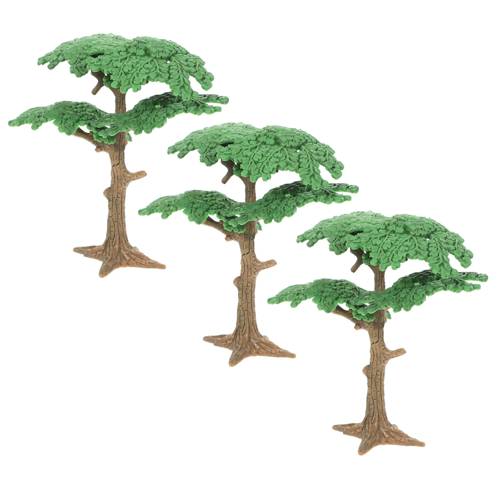 

3 PC Home+decor Garden Model Tree Scenery Toy Decoration Green Landscape Maple House Decorations Diorama