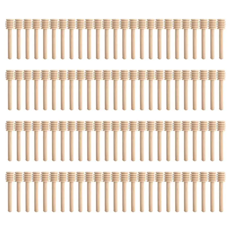 

100/50pcs Stir 100pc Long Honey Bar Practical Stick Honey Wood Tools Supplies Dipper Honey Spoon Jar Mixing Handle Kitchen