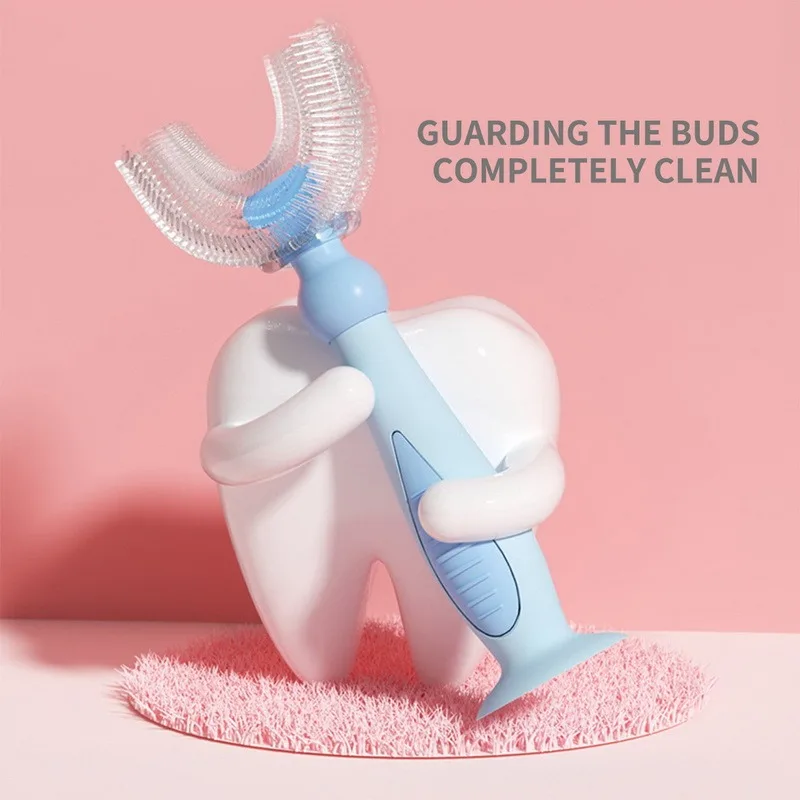 

Детская зубная щетка U-образной формы, 360 градусов