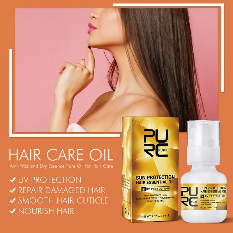 

Hair Oil Anti-Frizz And Dry Essence Pure Oil Deep Moisturizing Serum For Dry Damaged & Coarse Hair Hair Care Oil Eyelash Eyebrow