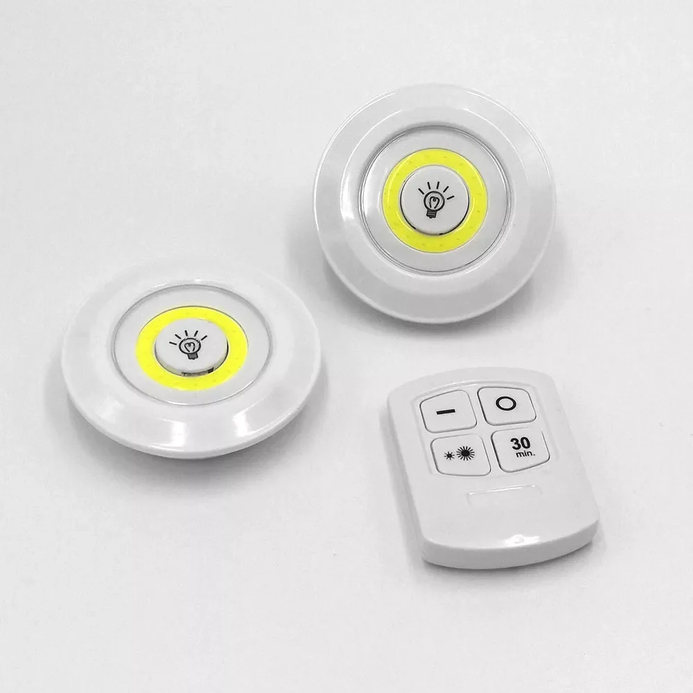 

New 5W LED Wardrobe Light Adjustable Remote Control Push Button Showcase Lamp For Stairs Kitchen Bathroom Wardrobe Night Light