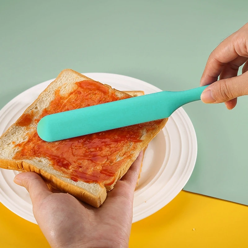 

Heat-resistant Non-stick Flexible Spatula Cake Cream Spatulas Seamless One-piece Design Scraper Spoon for Cooking Baking