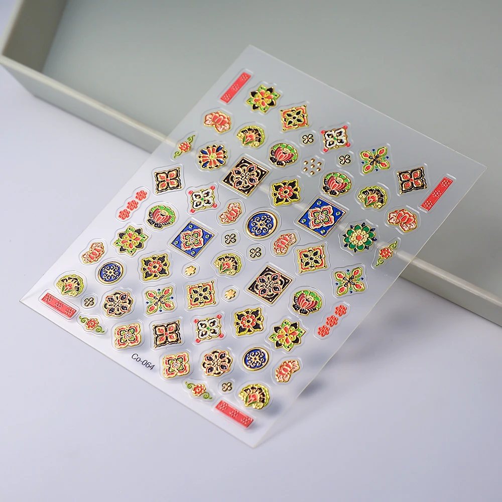 Лазерная наклейка для ногтей 3D голографический узор на заказ наклейки