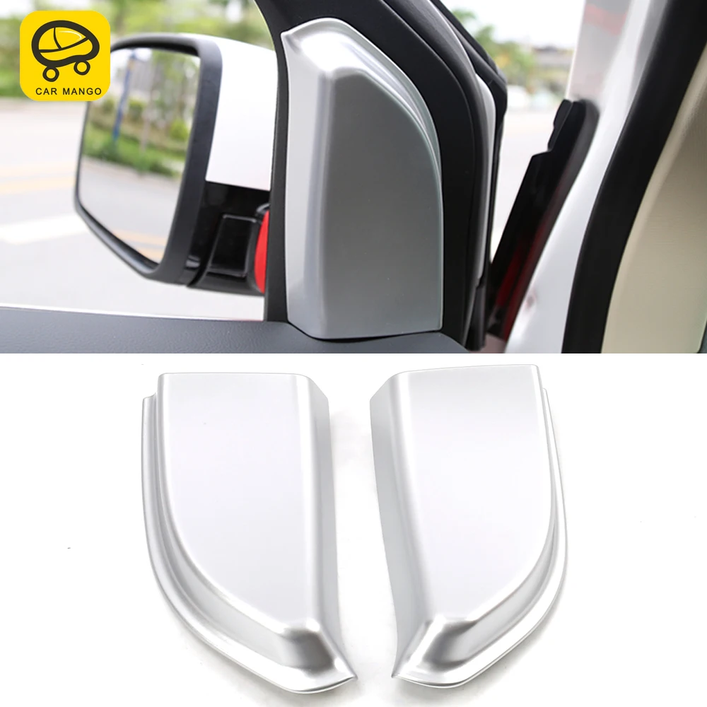 

CarMango Car Styling Accessories Front Door Inner Column Triangle Trim Sticker Cover Frame Decoration for Ford Edge 2015-2019