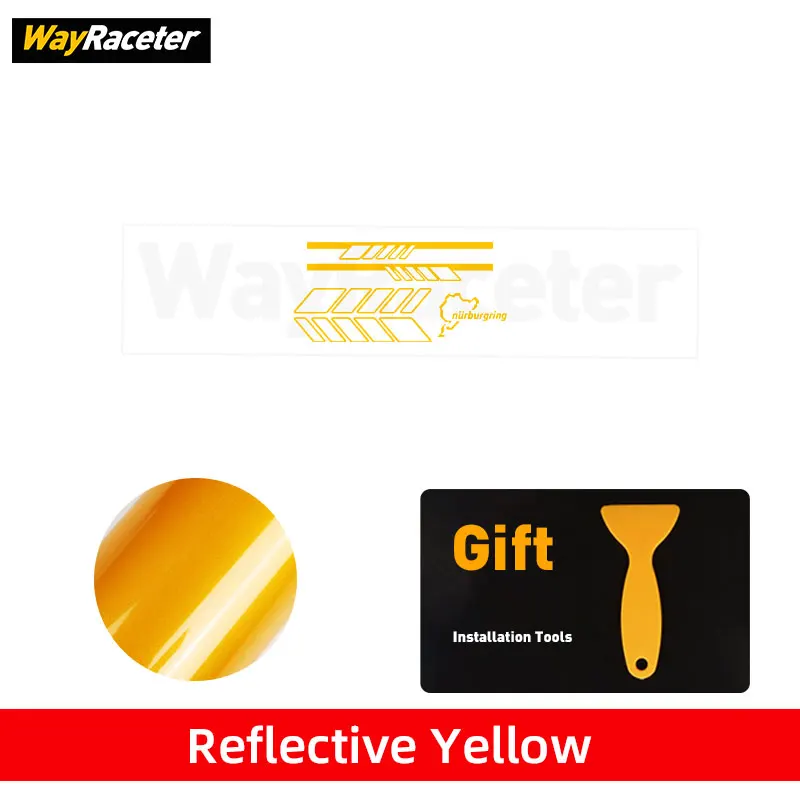 

Набор из 3 виниловых наклеек-полосок на зеркала заднего вида и стикеров на окна/спойлеры для Mercedes-Benz A-Class W177 A35 A45 W176