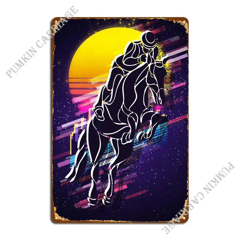 

Horse Racing Metal Plaque Wall Cave Customize Plaques Mural Tin Sign Poster