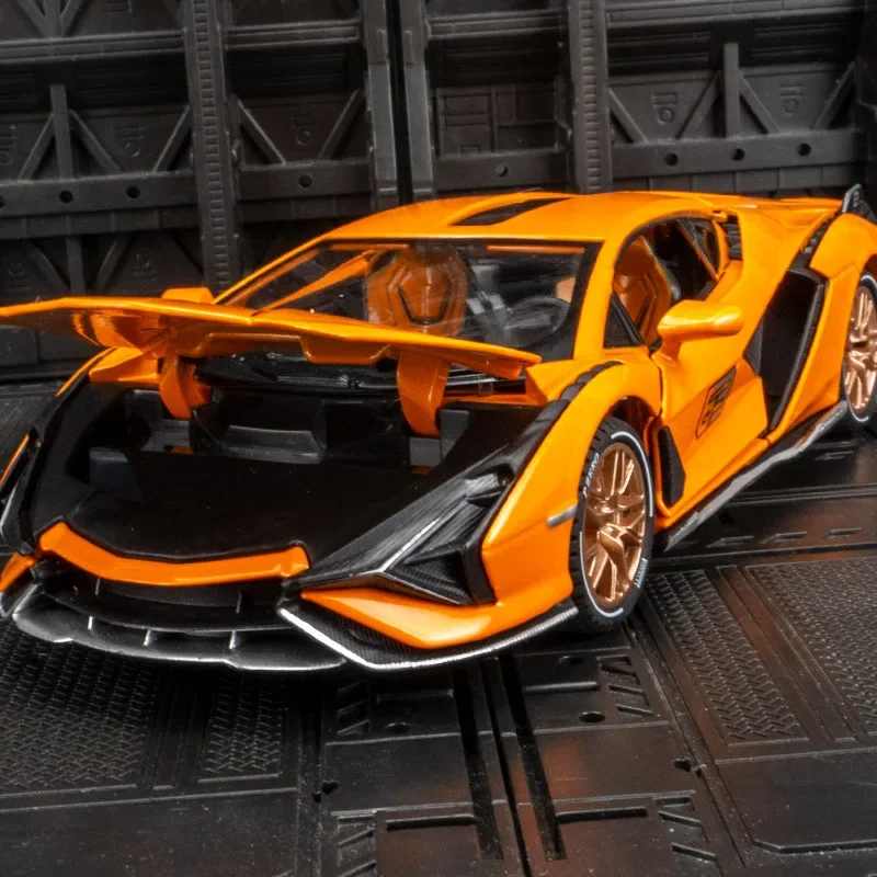 1:24 Lamborghini Sian Red спортивный автомобиль статический литой Коллекционная модель