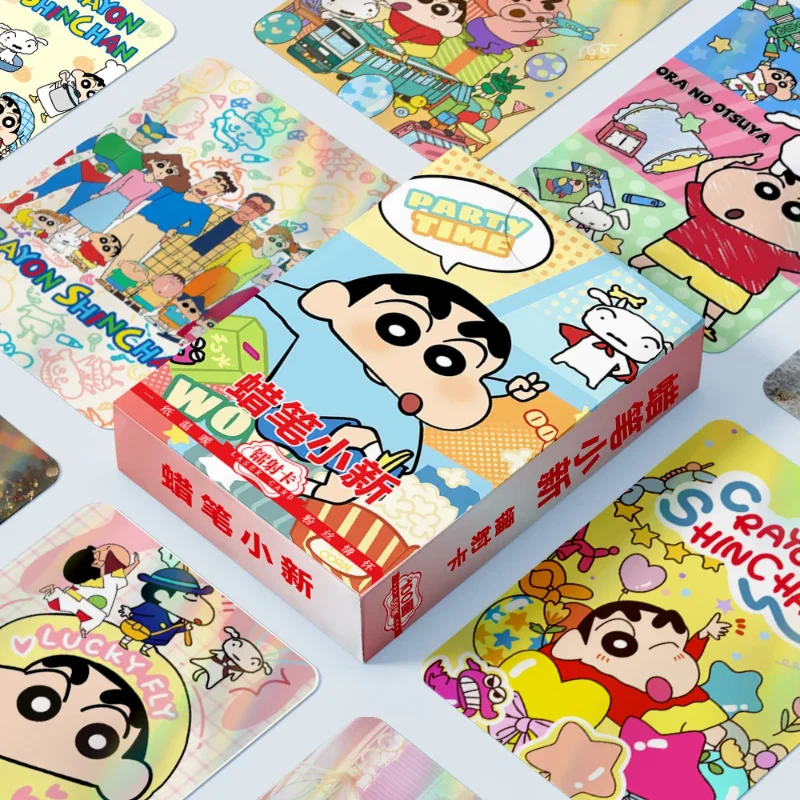 50 шт. Аниме Crayon Shin-Chan Kawaii Lomo карты мультфильм маленькие игры с открытками
