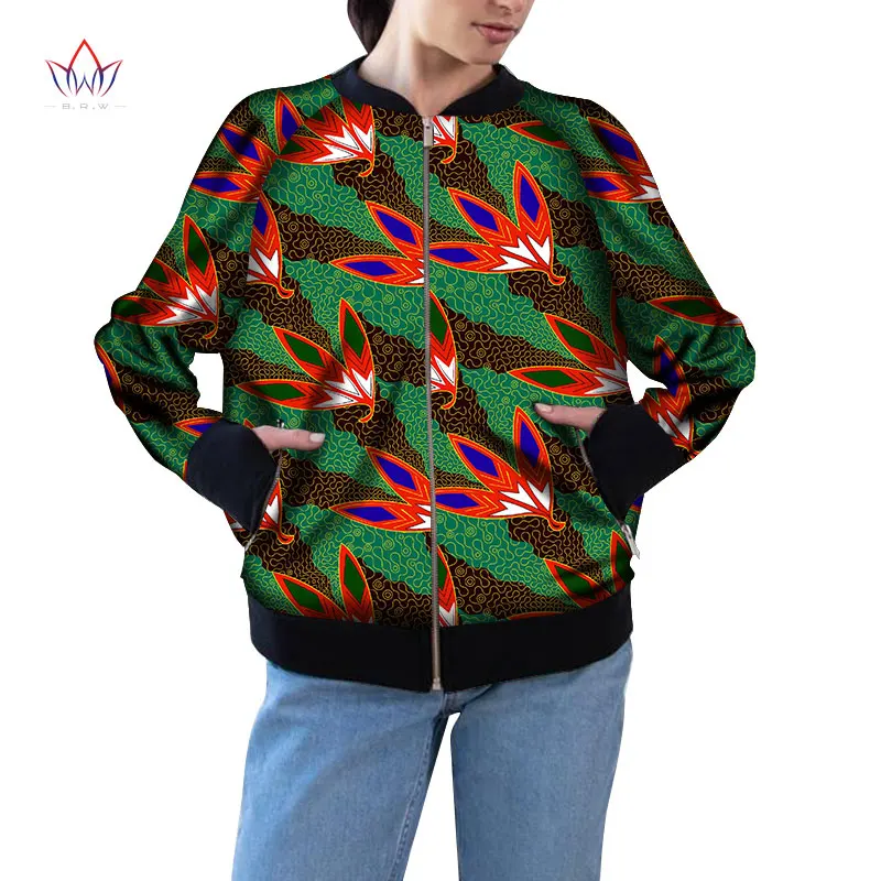 Женская куртка-бомбер с длинным рукавом Африканским принтом | Тематическая