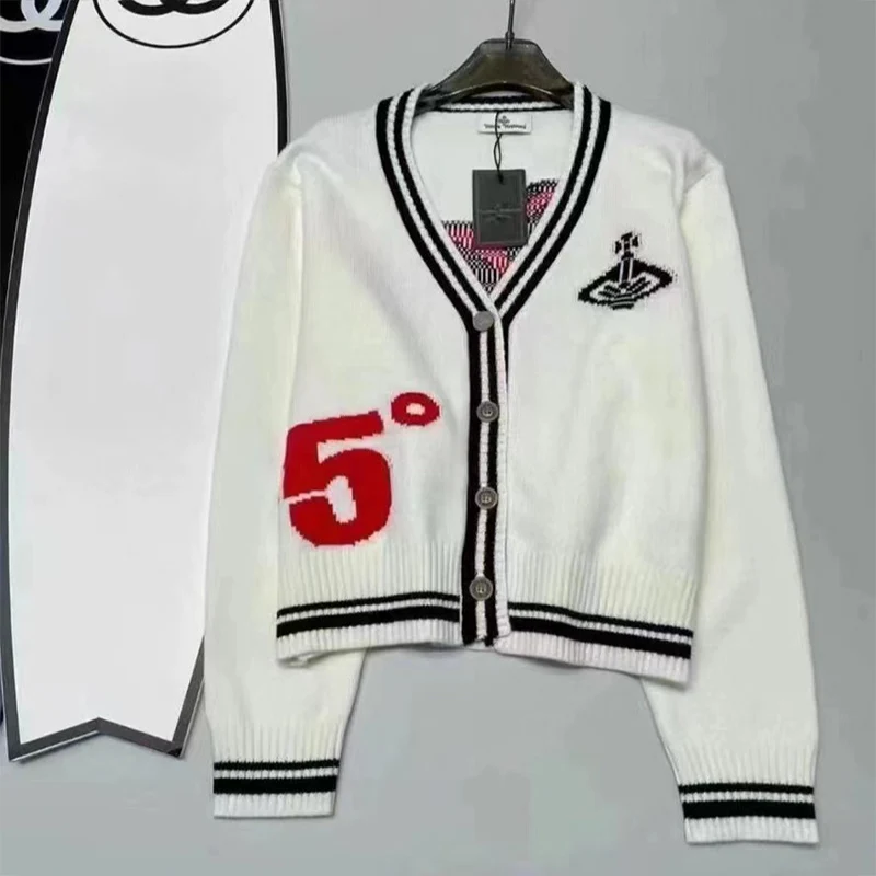 Женский шикарный вязаный жаккардовый кардиган осенний винтажный свитер с