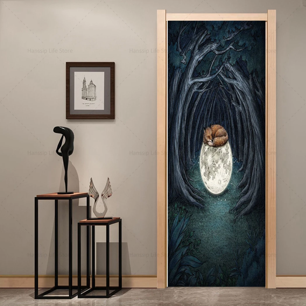 Виниловая водостойкая самоклеящаяся матовая пленка 3D для двери в реальной жизни