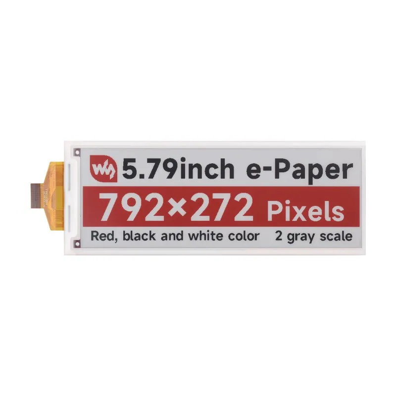 Фото Waveshare 5,79-дюймовый дисплей E-Paper (B), дисплей E-ink, 792x272, красный/черный/белый, SPI-связь №2