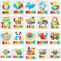 preschool wooden puzzle for boys gilrs gift 3d diy kids learning toys educational montesori toys toys for kids 2 to 4 years old