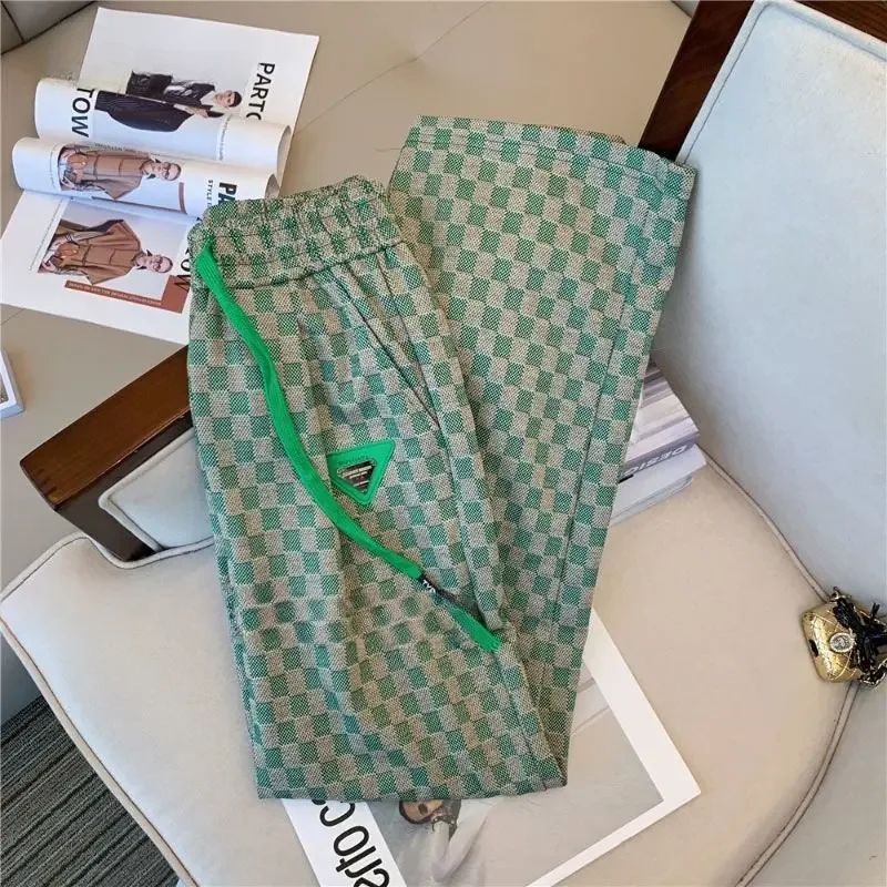 Женский костюм во французском стиле кардиган с широкими штанинами комплект из