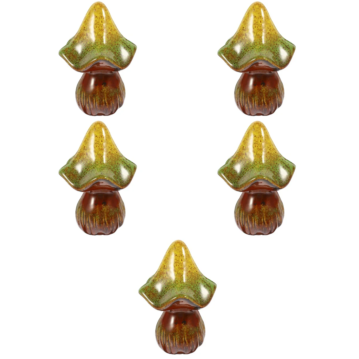 

5pcs Mushroom Figurine Decoration Simulation Mushroom Landscape Decoration