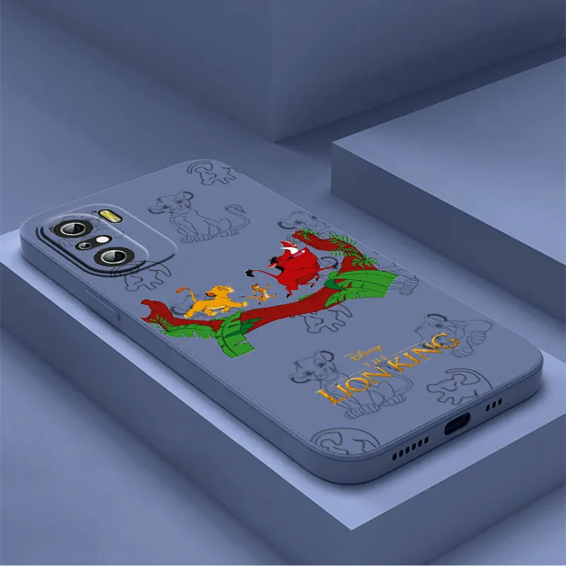 

NEW Disney The Lion King Phone Case For Xiaomi Redmi K50 K40 10X 10 9T 9AT 9A 9C 9 8A 8 7 6A 5A Gaming Pro Liquid Rope Cover