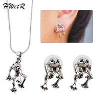 retro irregular frog earring exaggerated gothic earrings for women punk fake piercing ear cuffs animal jewelry gifts all seasons