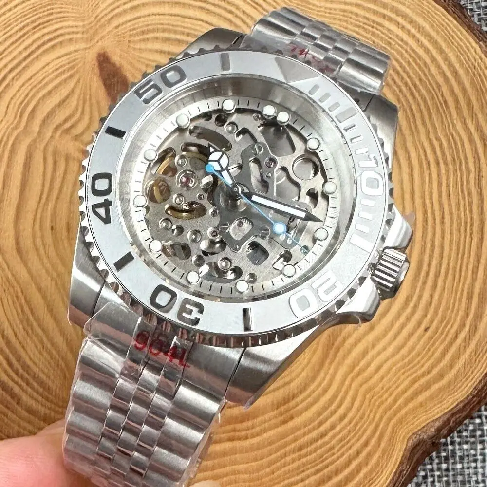 Автоматические Мужские механические часы тандорио 40 мм мужские роскошные NH70