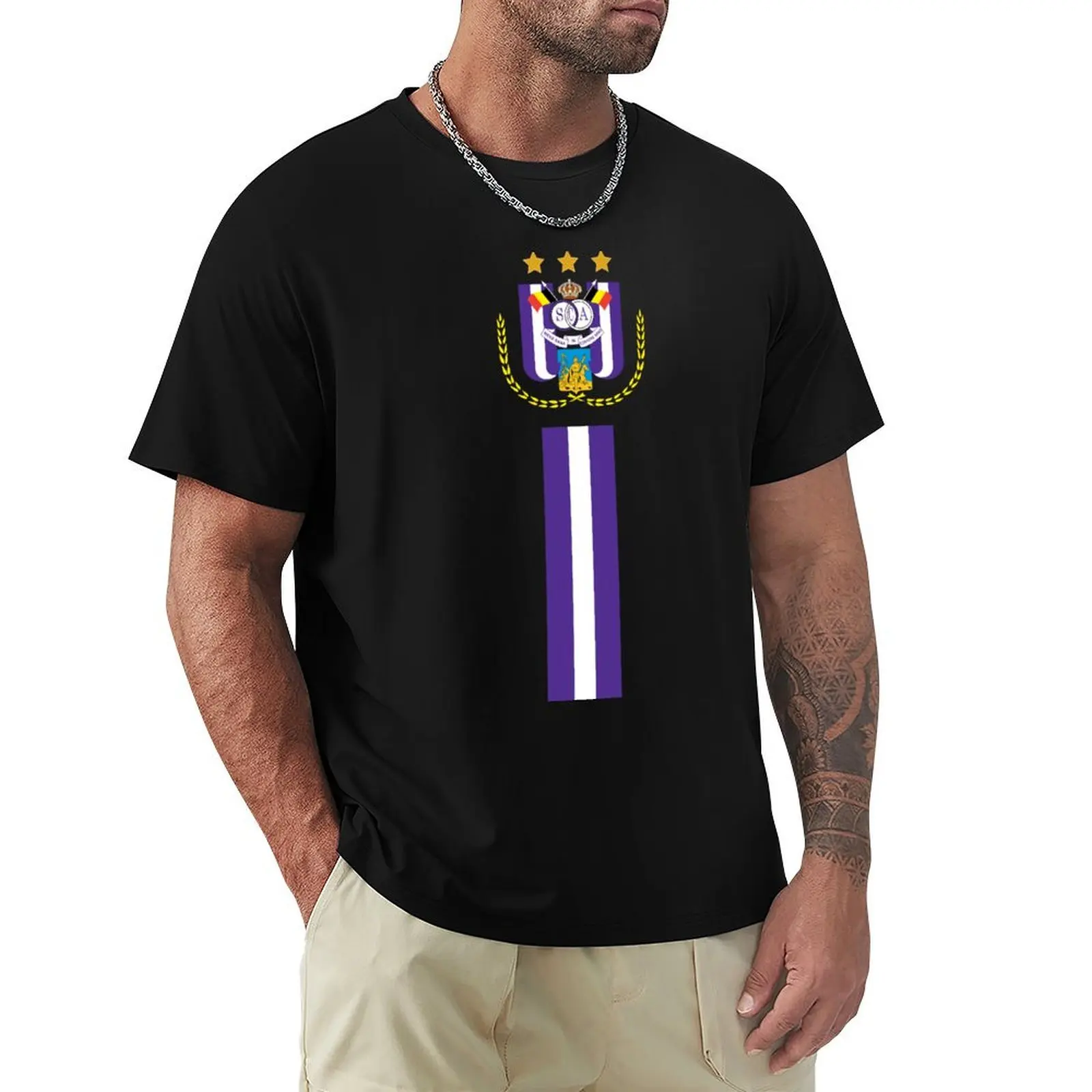 Прайцер RSCA-Спортивная футболка для футбола корейские модные черные простые топы