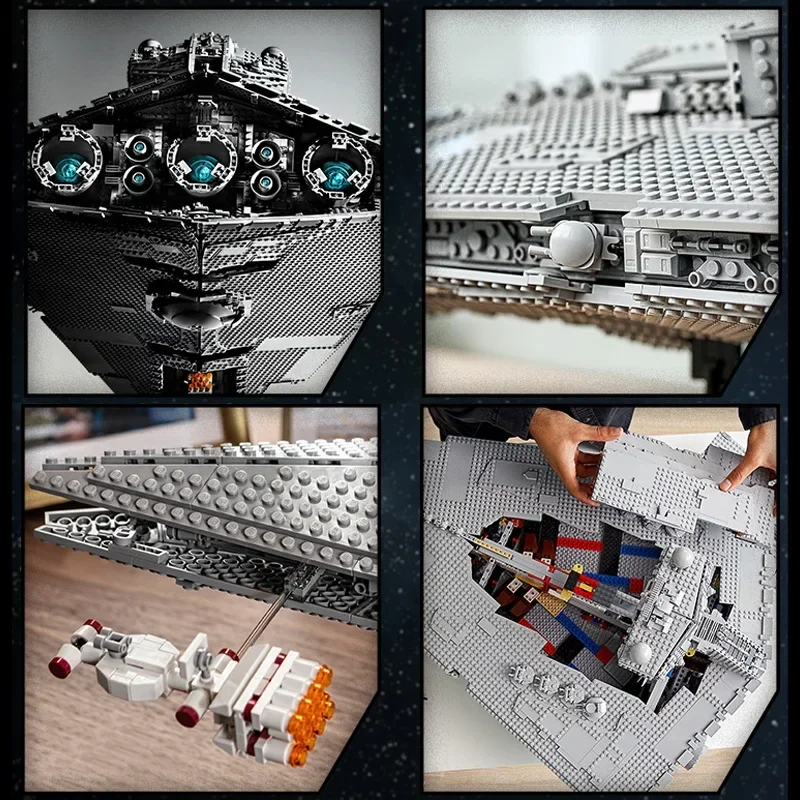 UCS Imperial Destroyer Moc 75252 дисплей строительные блоки кирпичи игрушки супер отличный