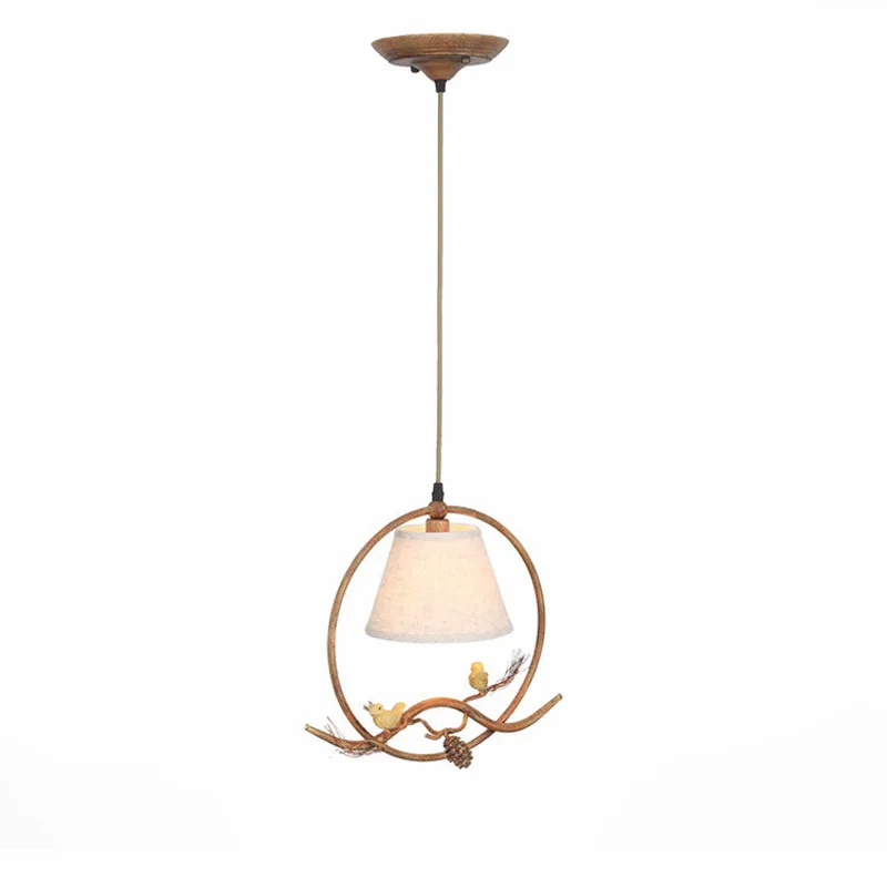 Американский сельский подвесной светильник скандинавские светильники с птицами