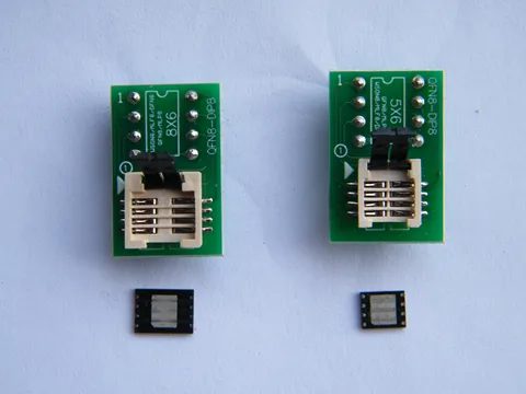 Оригинальный QFN8 /WSON8/MLF8/MLP8/DFN8 к розетке DIP8/адаптеру 6*5 мм и чипу 8*6 мм для T48 TL866II RT809F/H CH341A EZP2019/2023