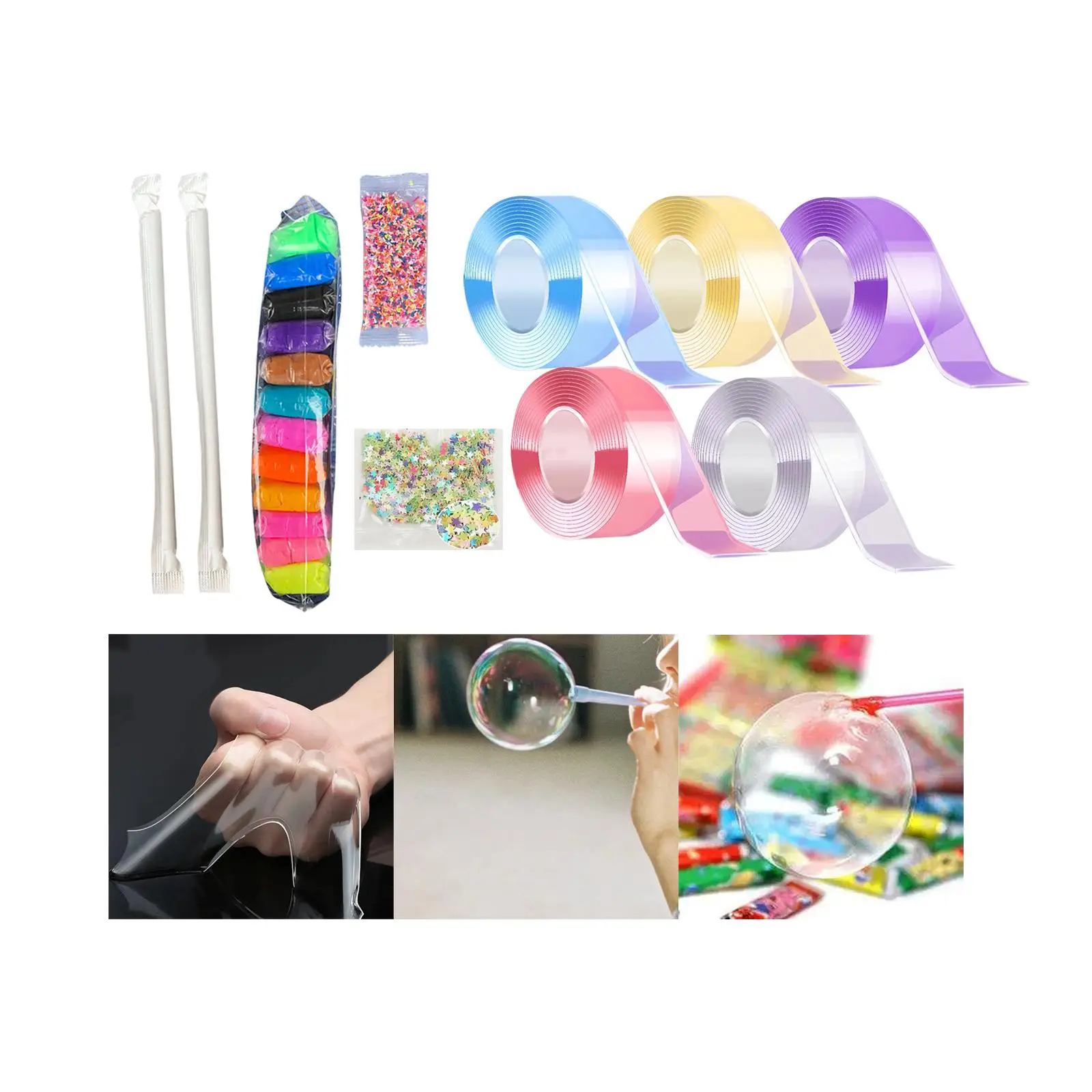 

5 шт., съемная двухсторонняя нано-лента для крепления обучающих игрушек