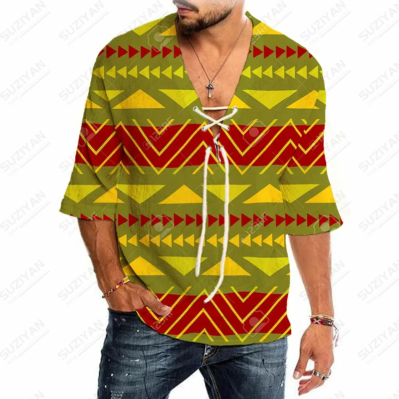 

Cotton And Linen Shirt Short-Sleeved Color Funny Patterns Hippie Street Elegant Non-Iron New 18+ Vintage Resorts Clothe