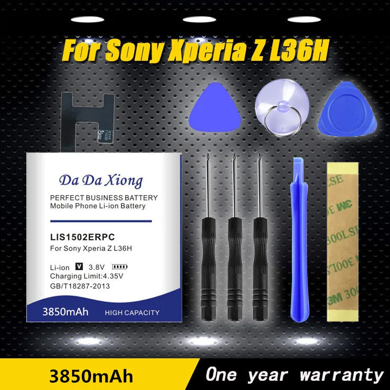 

Новый аккумулятор для телефона 3850 мАч LIS1502ERPC для Sony Xperia Z L36H Lt36h L36i S39H SO-02E C6603 C6602 C6600 C660X C CN3