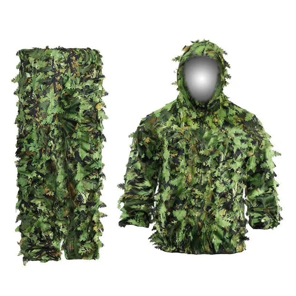 

Suit Jili Fan Outdoor Leaf Camouflage Leaf Gloves Combat Training Hunting Camouflage Eat Chicken Equal